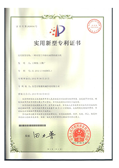 实用新型专利--冷挤压成型油压机